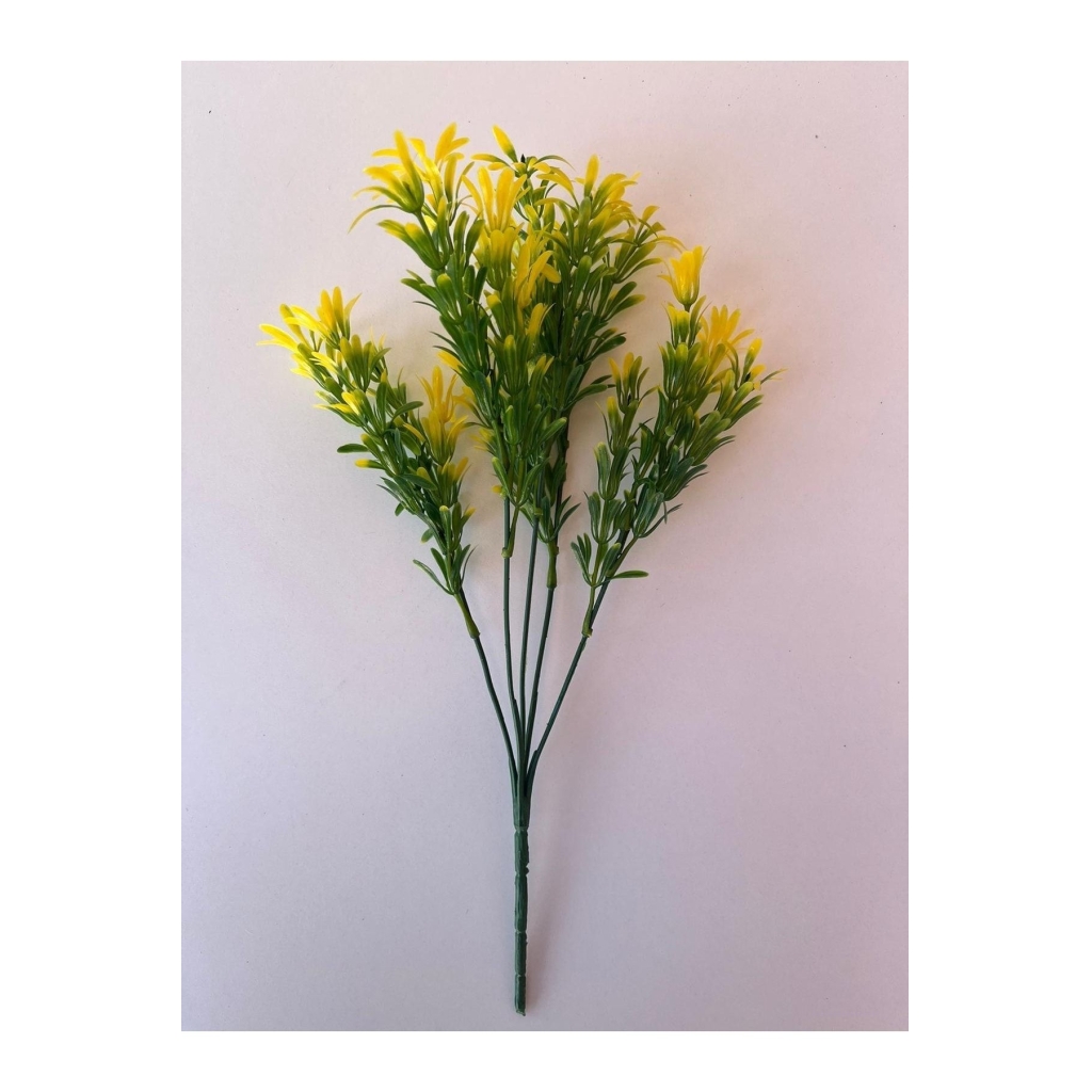 Yapay Çiçek Bitki Sarı Afrika Zambağı Demet Garnitür Dikey Bahçe Uygulama, Aranjman